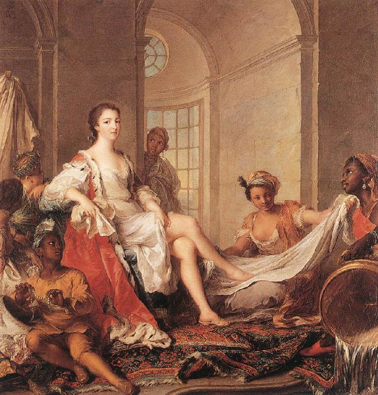 NATTIER, Jean-Marc Mademoiselle de Clermont en Sultane sg oil painting picture